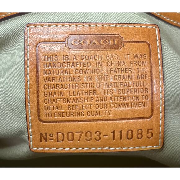 Y2K Coach 11085 Miranda Vintage Leather Satchel Bag - Picture 9 of 10